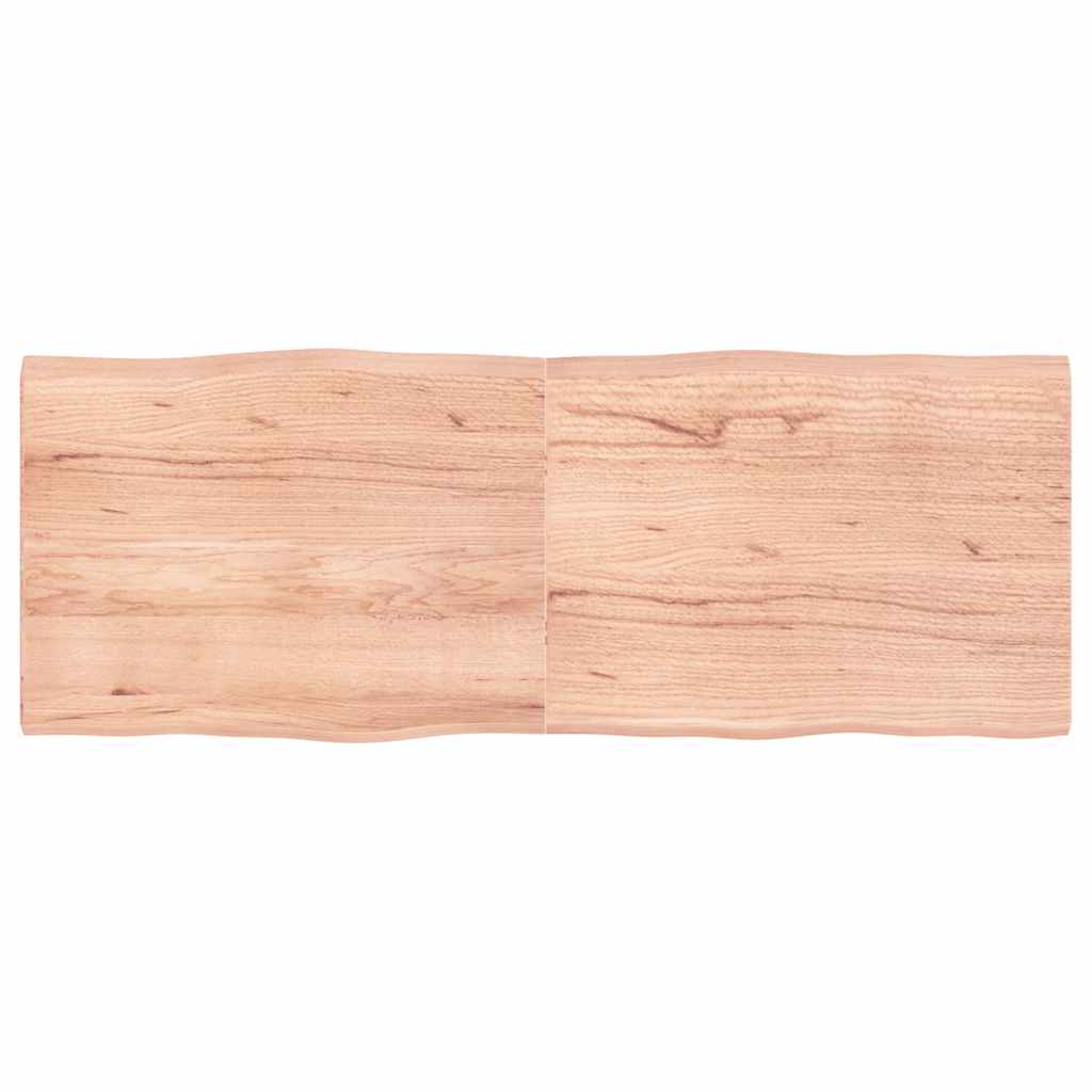 vidaXL Blat, jasnobrązowy 160x60x(2-4)cm drewno z naturalną krawędzią