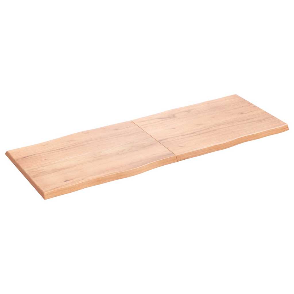 vidaXL Blat, jasnobrązowy 160x60x(2-4)cm drewno z naturalną krawędzią