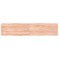 vidaXL Blat, jasnobrązowy 180x40x(2-4)cm drewno z naturalną krawędzią