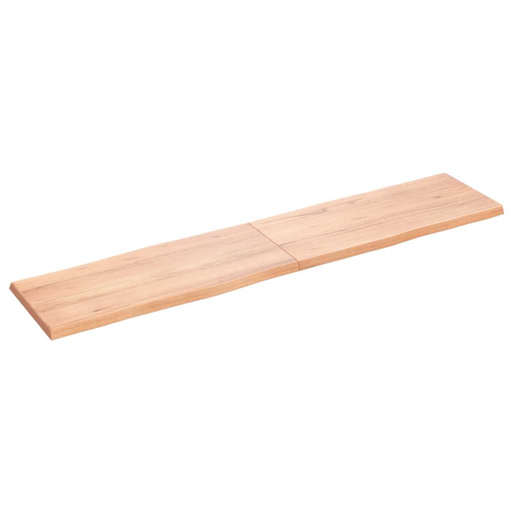 vidaXL Blat, jasnobrązowy 180x40x(2-4)cm drewno z naturalną krawędzią