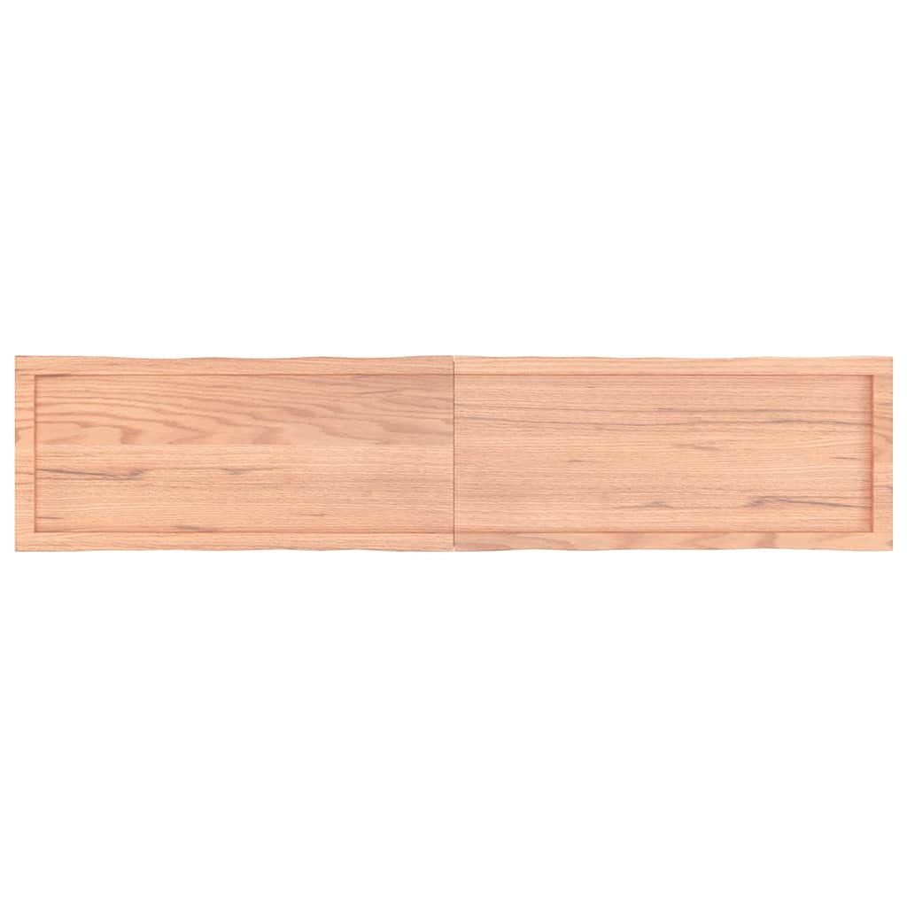 vidaXL Blat, jasnobrązowy 180x40x(2-4)cm drewno z naturalną krawędzią