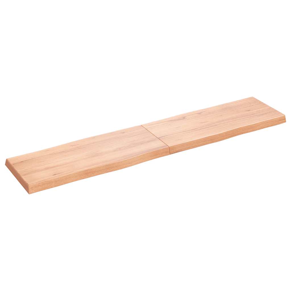 vidaXL Blat, jasnobrązowy 180x40x(2-6) cm drewno z naturalną krawędzią