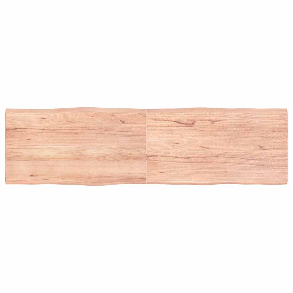 vidaXL Blat, jasnobrązowy 180x50x(2-4)cm drewno z naturalną krawędzią