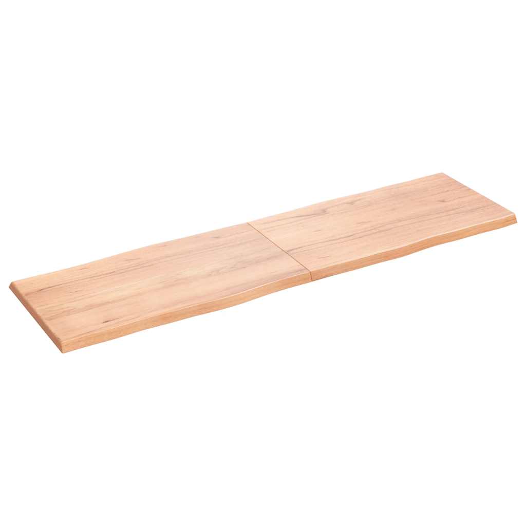 vidaXL Blat, jasnobrązowy 180x50x(2-4)cm drewno z naturalną krawędzią