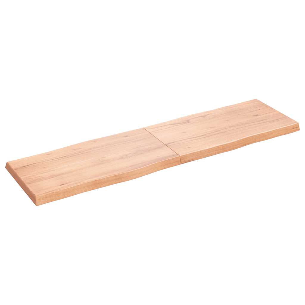 vidaXL Blat, jasnobrązowy 180x50x(2-6) cm drewno z naturalną krawędzią
