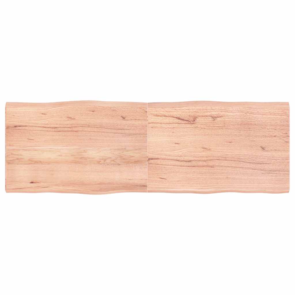 vidaXL Blat, jasnobrązowy 180x60x(2-4)cm drewno z naturalną krawędzią