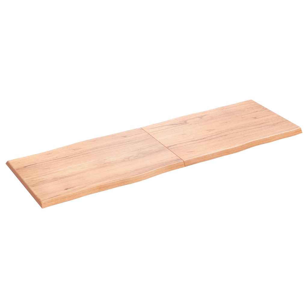 vidaXL Blat, jasnobrązowy 180x60x(2-4)cm drewno z naturalną krawędzią