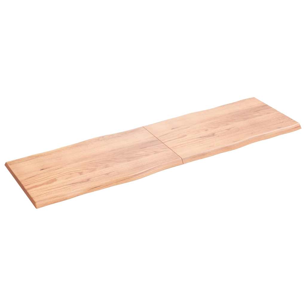 vidaXL Blat jasnobrązowy 200x60x(2-4) cm, drewno z naturalną krawędzią