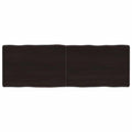 vidaXL Blat ciemnobrązowy 120x40x(2-6) cm drewno z naturalną krawędzią
