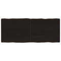 vidaXL Blat ciemnobrązowy 120x50x(2-6) cm drewno z naturalną krawędzią