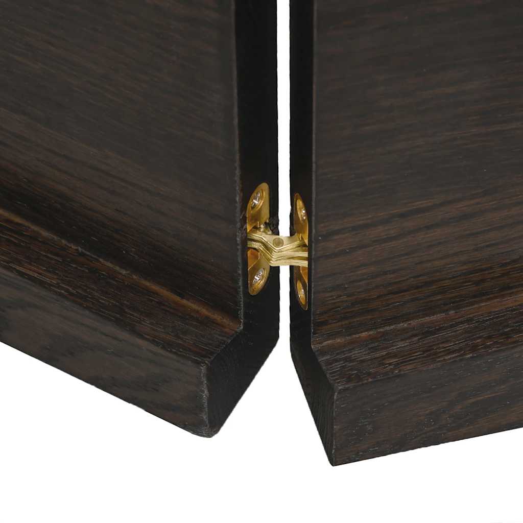 vidaXL Blat, ciemnobrązowy 120x60x(2-4)cm drewno z naturalną krawędzią