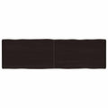 vidaXL Blat, ciemnobrązowy 140x40x(2-4)cm drewno z naturalną krawędzią