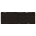 vidaXL Blat ciemnobrązowy 140x50x(2-4) cm drewno z naturalną krawędzią