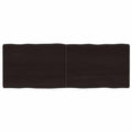 vidaXL Blat, ciemnobrązowy 140x50x(2-6)cm drewno z naturalną krawędzią