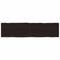 vidaXL Blat, ciemnobrązowy 160x40x(2-4)cm drewno z naturalną krawędzią