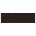vidaXL Blat, ciemnobrązowy 160x50x(2-4)cm drewno z naturalną krawędzią