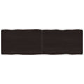 vidaXL Blat, ciemnobrązowy 160x50x(2-6)cm drewno z naturalną krawędzią