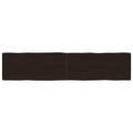 vidaXL Blat ciemnobrązowy 180x40x(2-6) cm drewno z naturalną krawędzią