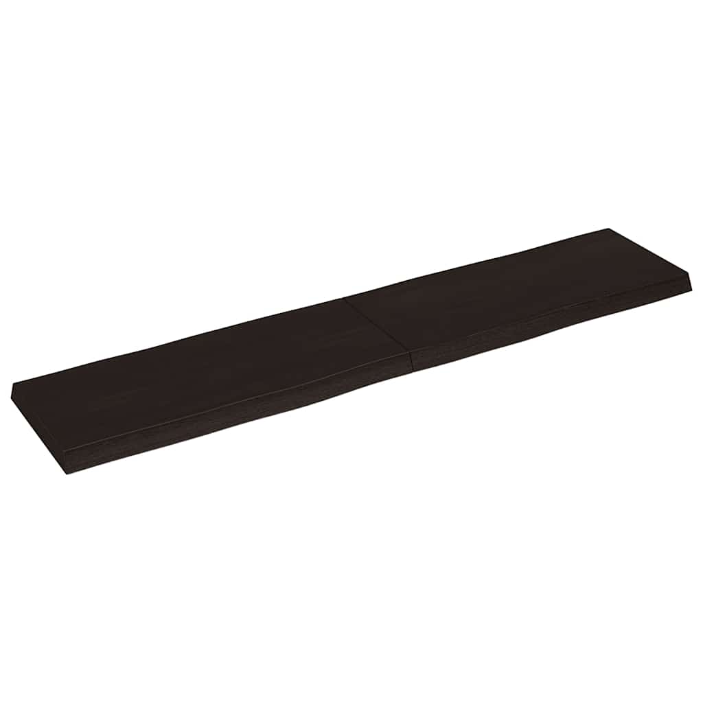 vidaXL Blat ciemnobrązowy 180x40x(2-6) cm drewno z naturalną krawędzią
