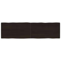 vidaXL Blat, ciemnobrązowy 180x50x(2-4)cm drewno z naturalną krawędzią