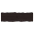 vidaXL Blat, ciemnobrązowy 180x50x(2-6)cm drewno z naturalną krawędzią