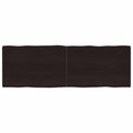 vidaXL Blat, ciemnobrązowy 180x60x(2-4)cm drewno z naturalną krawędzią