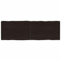 vidaXL Blat ciemnobrązowy 180x60x(2-6) cm drewno z naturalną krawędzią