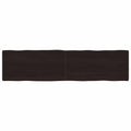 vidaXL Blat, ciemnobrązowy 200x50x(2-4)cm drewno z naturalną krawędzią