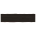 vidaXL Blat, ciemnobrązowy 200x50x(2-6)cm drewno z naturalną krawędzią