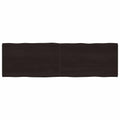 vidaXL Blat ciemnobrązowy 200x60x(2-6) cm drewno z naturalną krawędzią