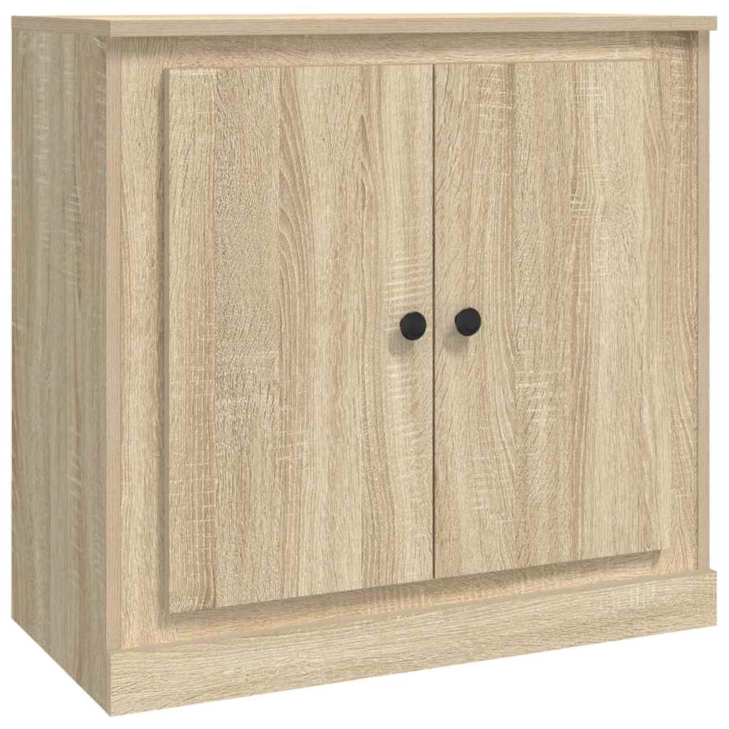 vidaXL Szafki, 3 szt., dąb sonoma, materiał drewnopochodny