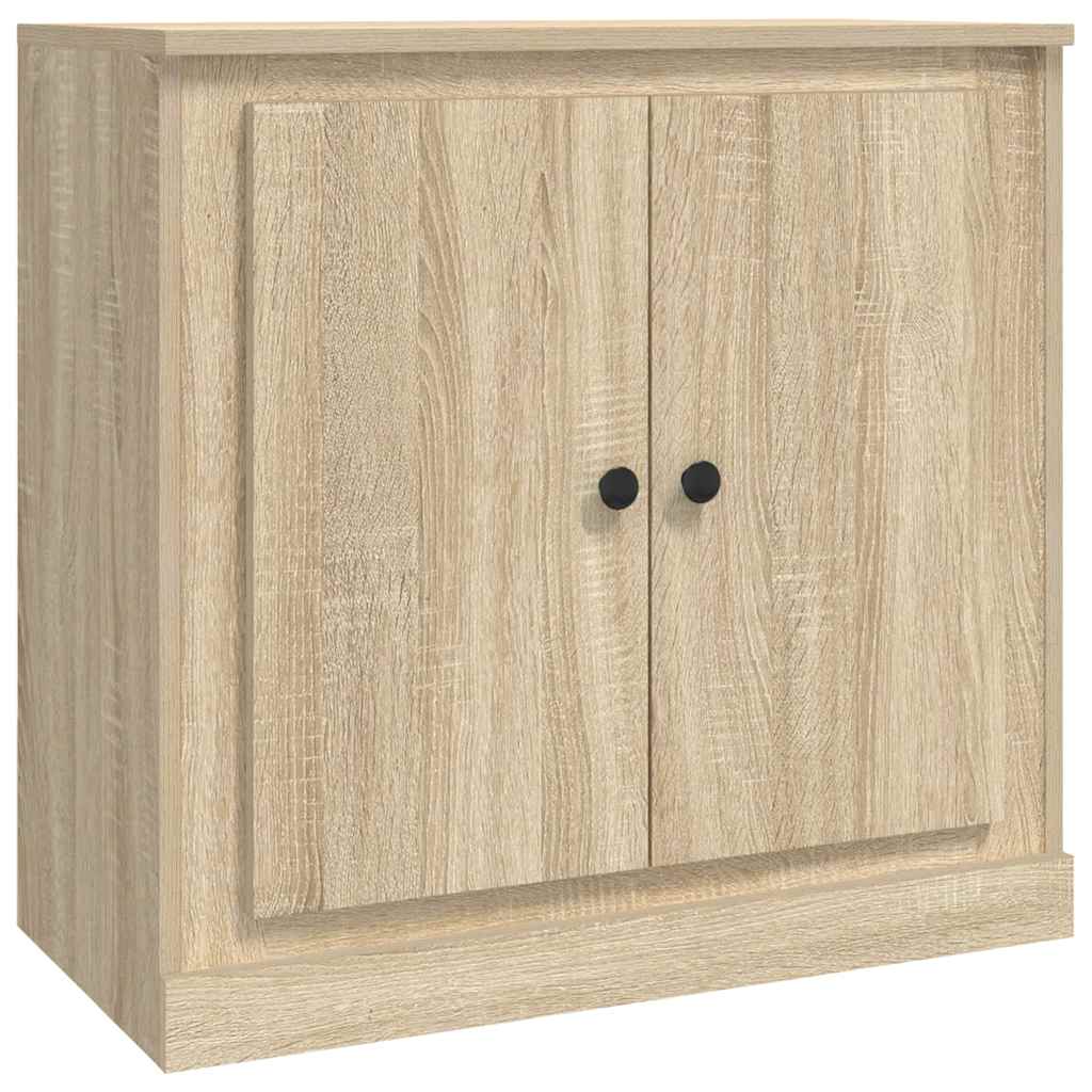 vidaXL Szafki, 3 szt., dąb sonoma, materiał drewnopochodny
