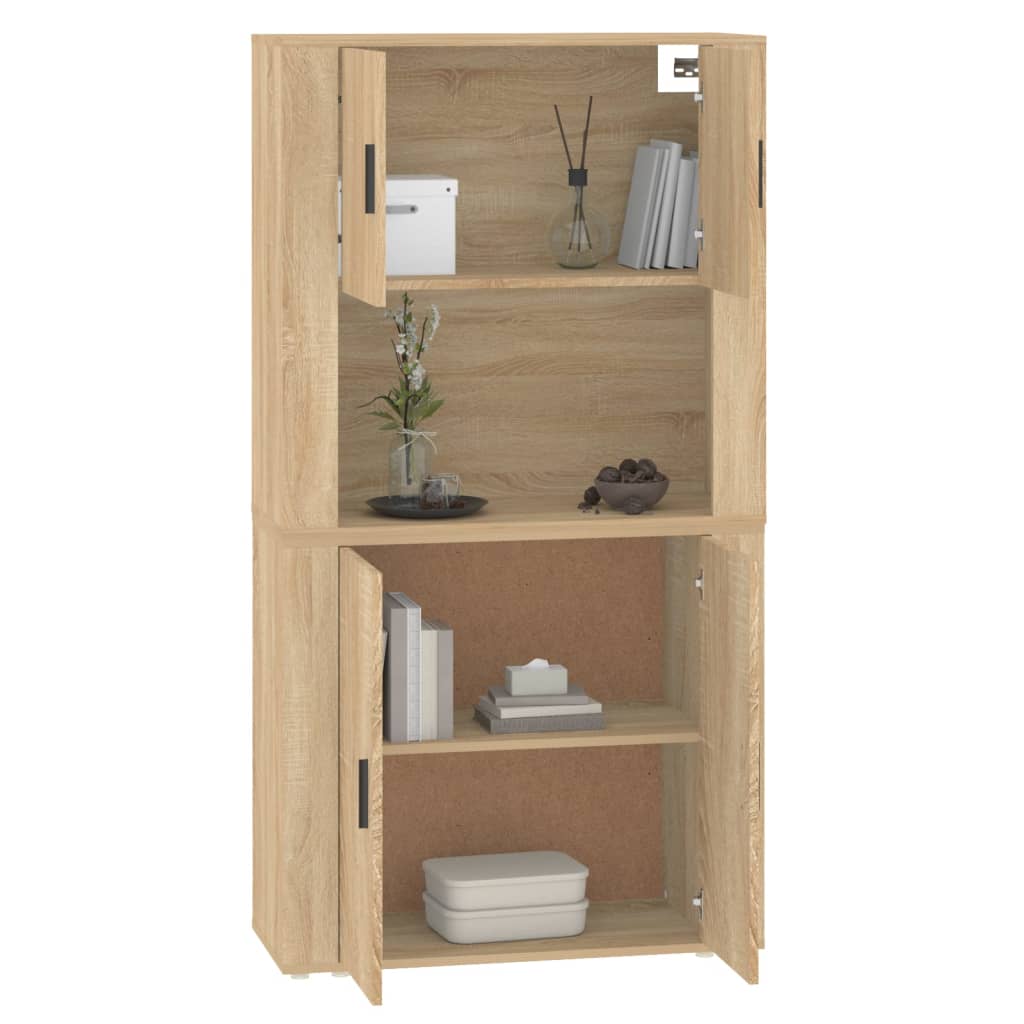 vidaXL Witrynka, dąb sonoma, materiał drewnopochodny