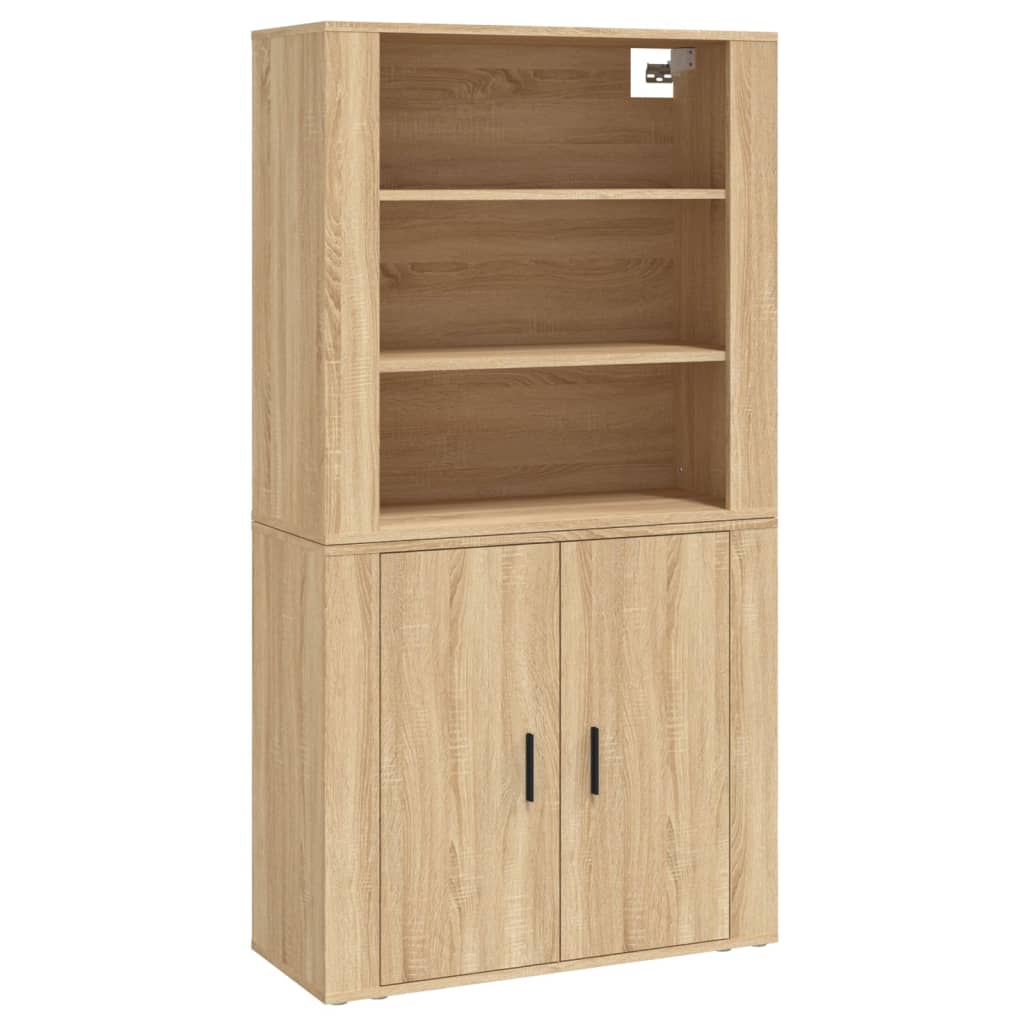 vidaXL Witrynka, dąb sonoma, materiał drewnopochodny