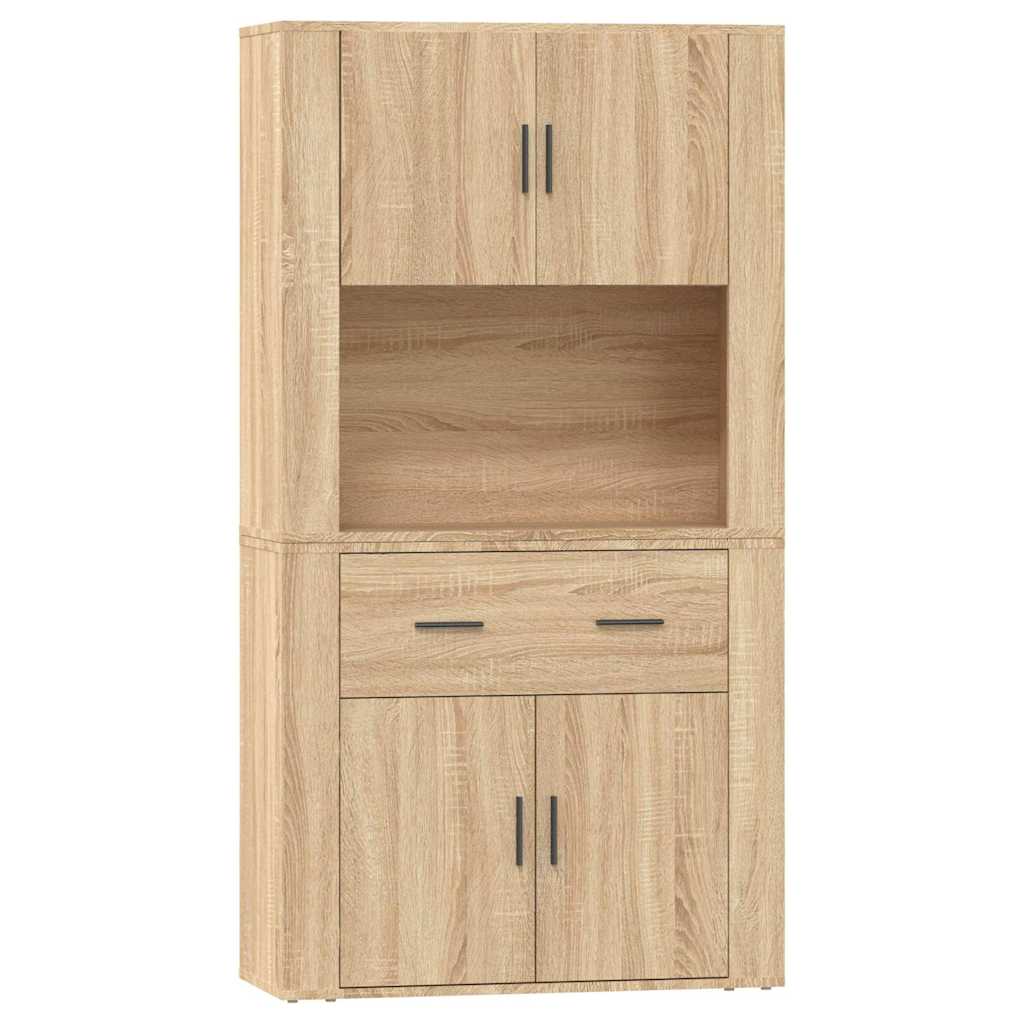 vidaXL Witrynka, dąb sonoma, materiał drewnopochodny