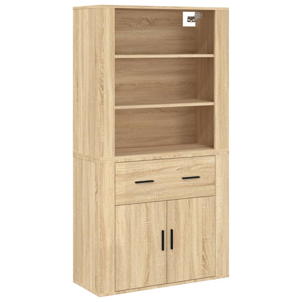 vidaXL Witrynka, dąb sonoma, materiał drewnopochodny