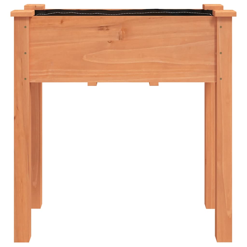 vidaXL Kwietnik z wyściółką, brązowy, 71x37x76 cm, lite drewno jodłowe