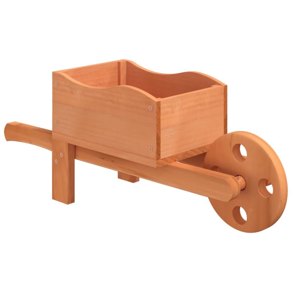 vidaXL Donice w kształcie taczek, 2 szt., 47x15x19 cm, drewno jodłowe