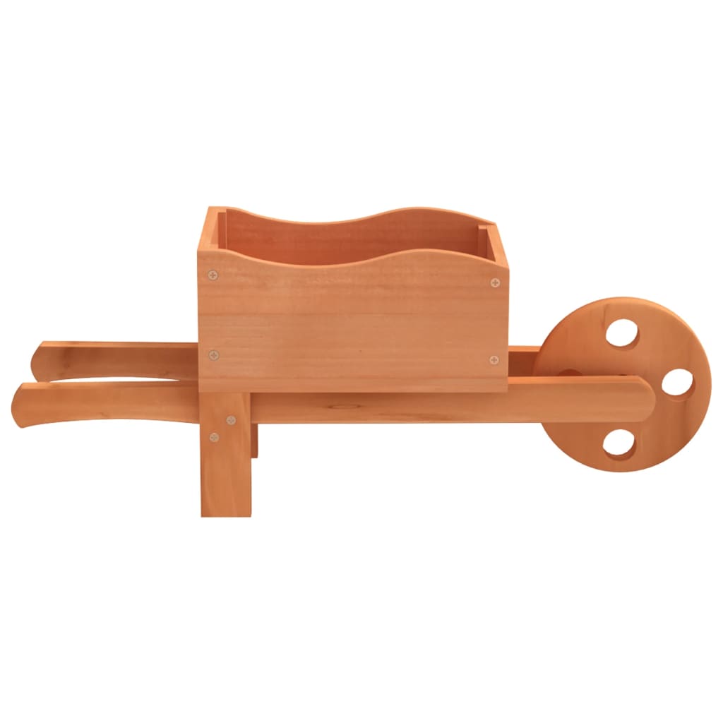 vidaXL Donice w kształcie taczek, 2 szt., 47x15x19 cm, drewno jodłowe
