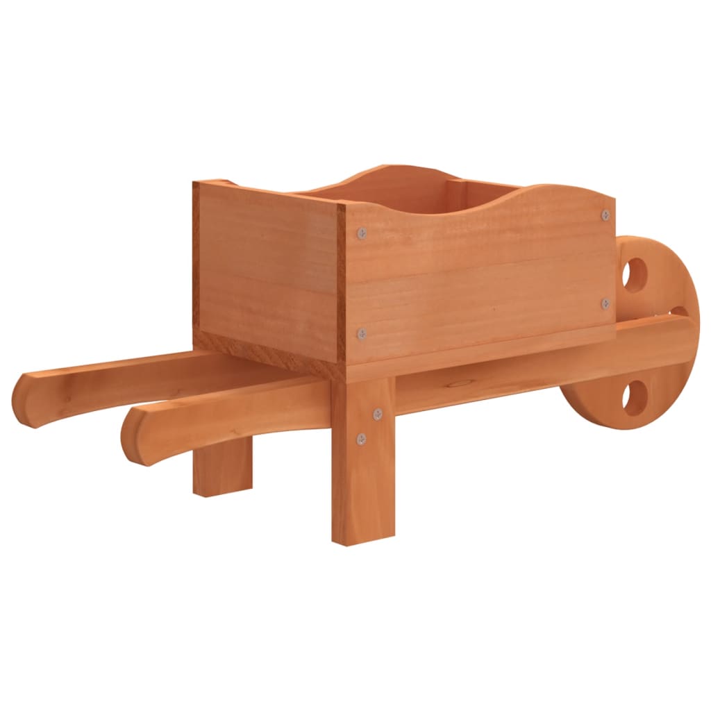 vidaXL Donice w kształcie taczek, 2 szt., 47x15x19 cm, drewno jodłowe