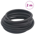 vidaXL Hybrydowy wąż pneumatyczny, czarny, 0,6", 2 m, guma i PVC