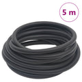 vidaXL Hybrydowy wąż pneumatyczny, czarny, 0,6", 5 m, guma i PVC