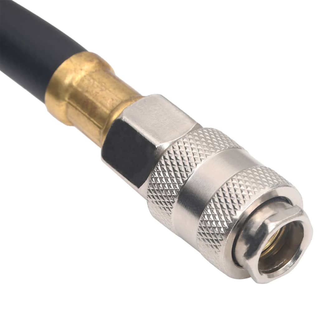vidaXL Hybrydowy wąż pneumatyczny, czarny, 0,6", 10 m, guma i PVC
