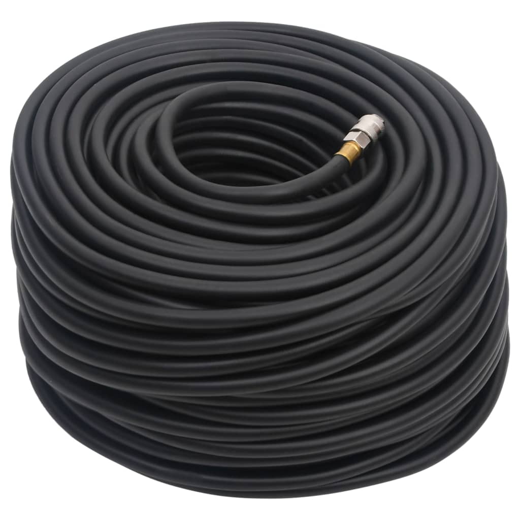 vidaXL Hybrydowy wąż pneumatyczny, czarny, 0,6", 20 m, guma i PVC