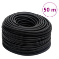 vidaXL Hybrydowy wąż pneumatyczny, czarny, 0,6", 50 m, guma i PVC