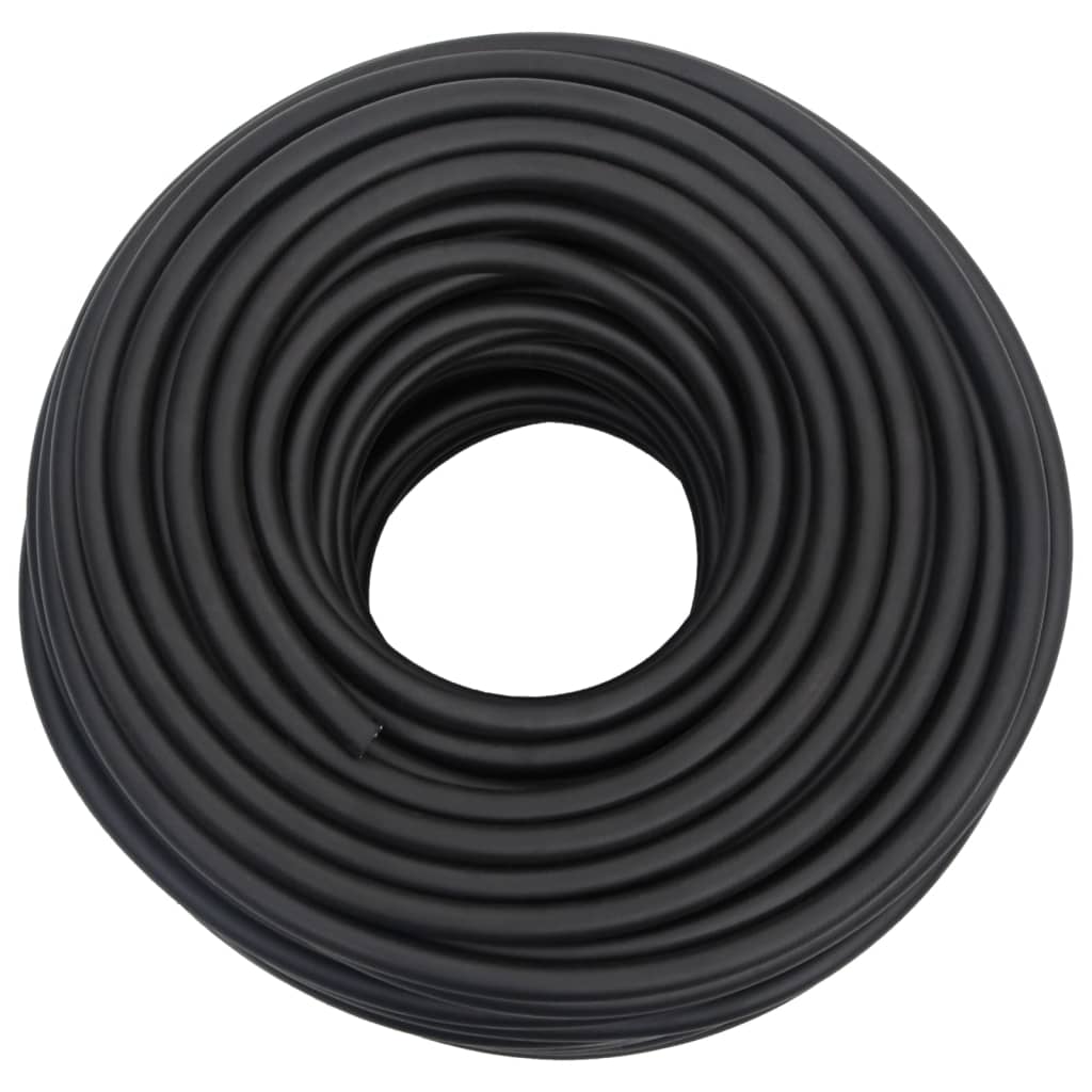 vidaXL Hybrydowy wąż pneumatyczny, czarny, 0,6", 100 m, guma i PVC