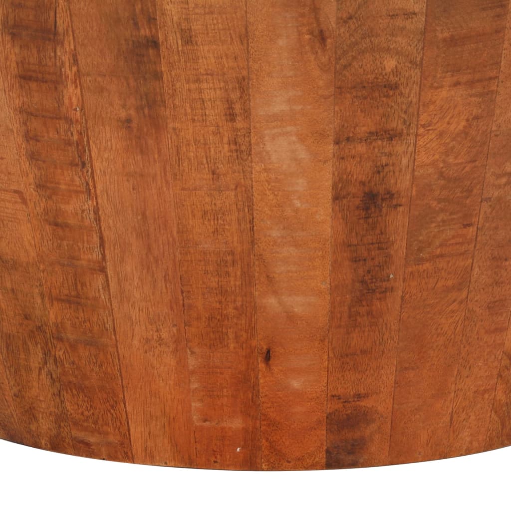 vidaXL Stolik kawowy, Ø 52x30 cm, surowe lite drewno mango