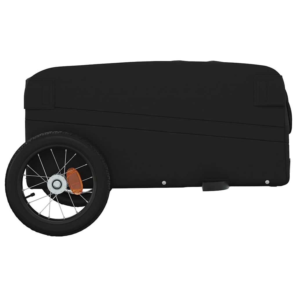 vidaXL Przyczepka rowerowa dla zwierząt, czarna, 30 kg, żelazo