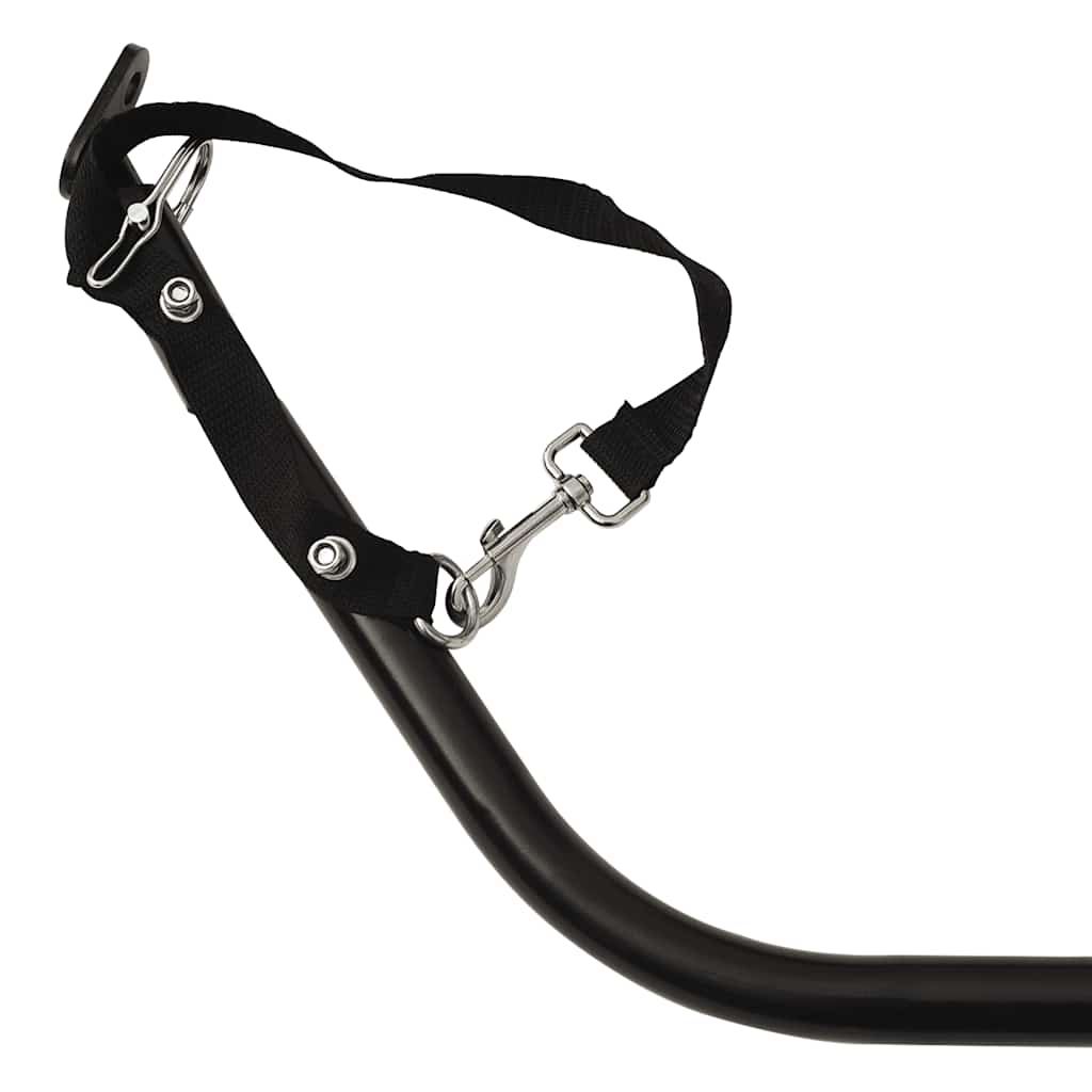 vidaXL Przyczepka rowerowa dla zwierząt, czarna, 30 kg, żelazo