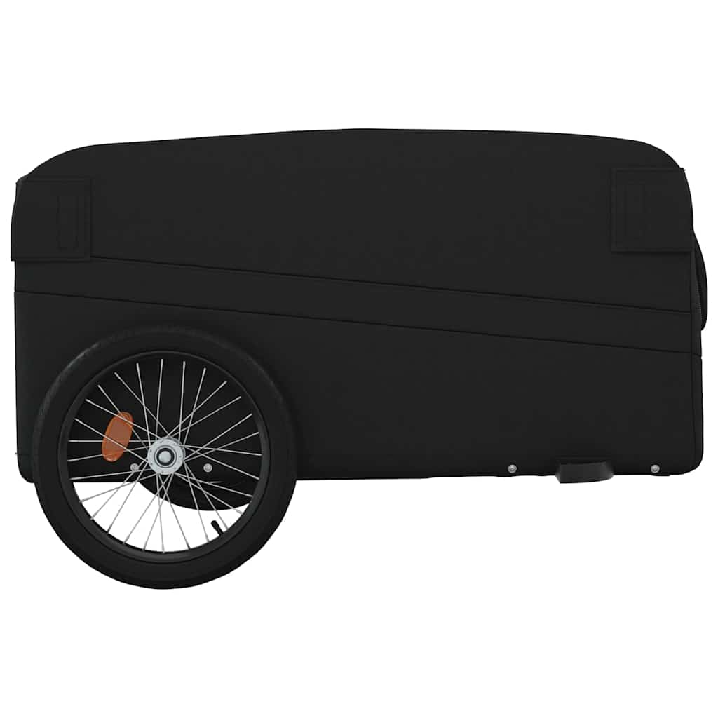 vidaXL Przyczepka rowerowa, czarna, 45 kg, żelazo